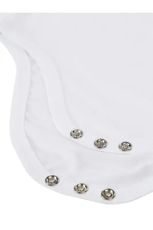 Baby Basic Ribbed Crew Neck 5-Pack Snap Bodysuit 3-9 Months White - 7