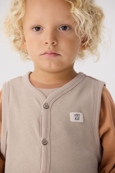 Baby Beige Vest - 3