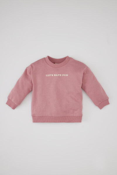 Baby Bicycle Neck Printed Basic Sweatshirt - 1