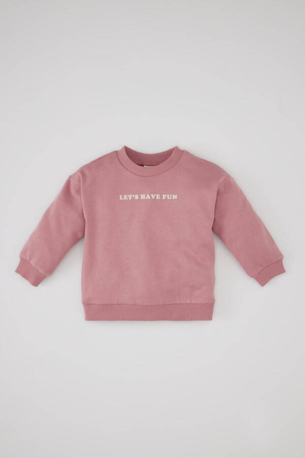 Baby Bicycle Neck Printed Basic Sweatshirt - 1