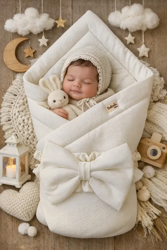 Baby Blanket 100% Cotton Baby Swaddle Blanket Girl Boy Outdoor Swaddle Hospital Discharge - 2