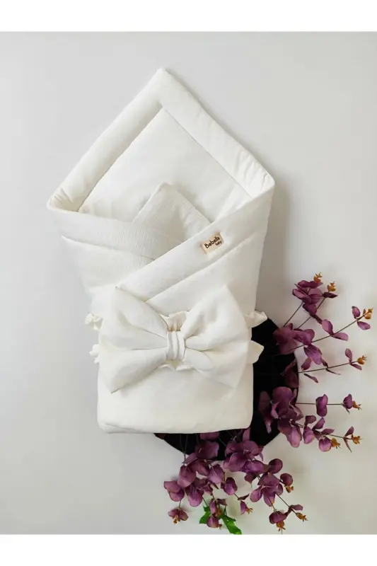 Baby Blanket 100% Cotton Baby Swaddle Blanket Girl Boy Outdoor Swaddle Hospital Discharge - 4