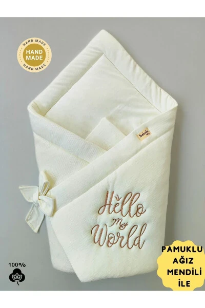 Baby Blanket 100% Cotton Baby Swaddle Blanket Girl Boy Outdoor Swaddle Hospital Discharge - BEBELLA