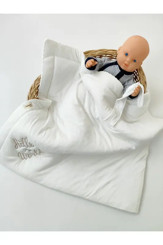 Baby Blanket 100% Cotton Baby Swaddle Blanket Girl Boy Outdoor Swaddle Hospital Discharge - 3