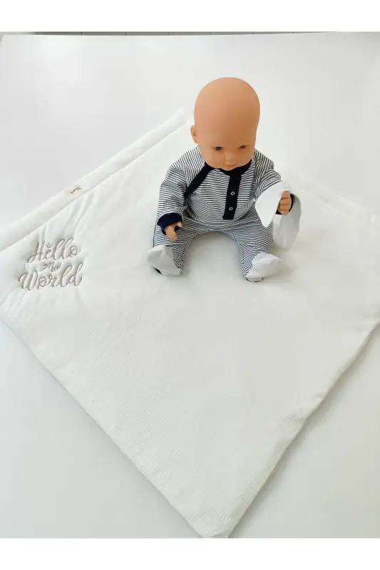 Baby Blanket 100% Cotton Baby Swaddle Blanket Girl Boy Outdoor Swaddle Hospital Discharge - 3