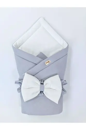 Baby Blanket 100% Cotton Baby Swaddle Blanket Girl Boy Outer Swaddle Hospital Outing-Gray - 6