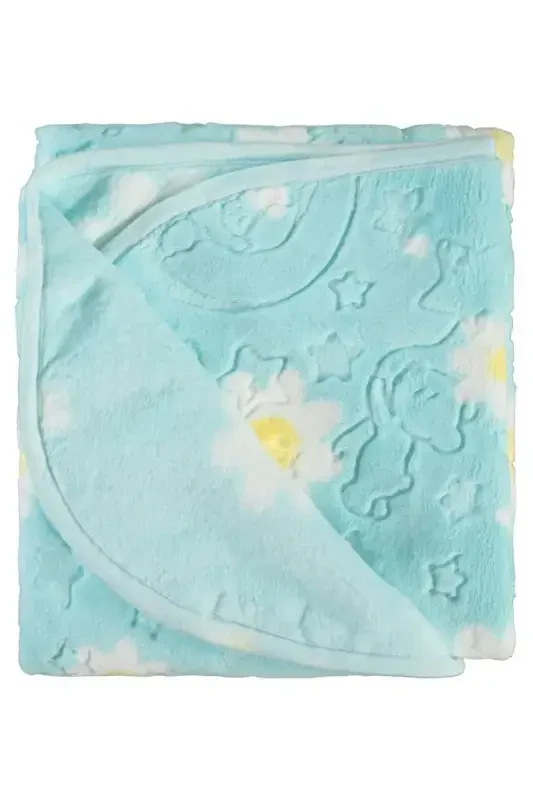 Baby Blanket Turquoise - 1