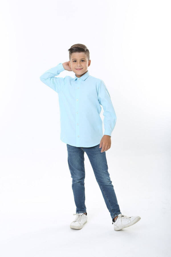 Baby Blue Children's Shirt - 3