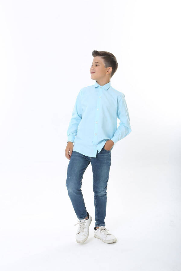 Baby Blue Children's Shirt - 6