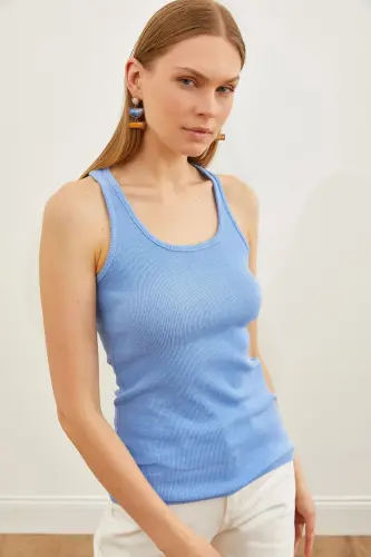 Baby Blue Long Tank Top ATL-00000003-Baby Blue 