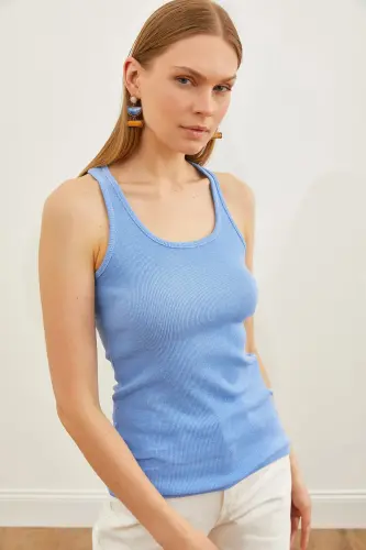 Baby Blue Long Tank Top ATL-00000003-Baby Blue 