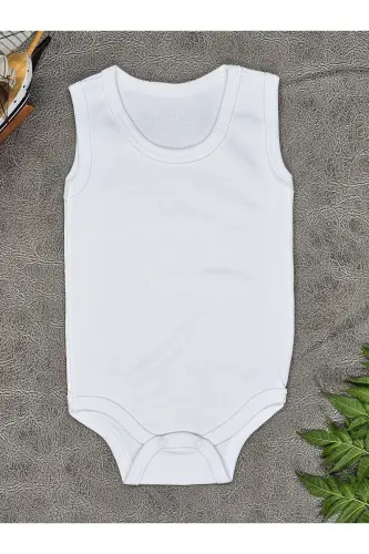 Baby Bodysuit Romper 5-Pack White Cotton 1 to 5 Years Old-be - KÜBRA'NIN MAĞAZASI (1)