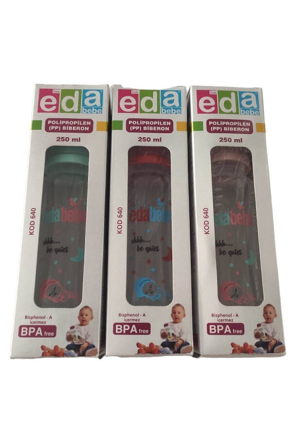 Baby Bottle 250ml 3pcs - 1