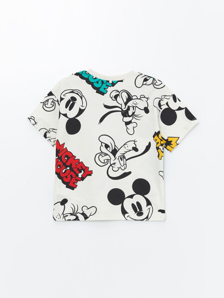 Baby Boy 3-Piece Set with Mickey Mouse Print and Polo Collar - 12