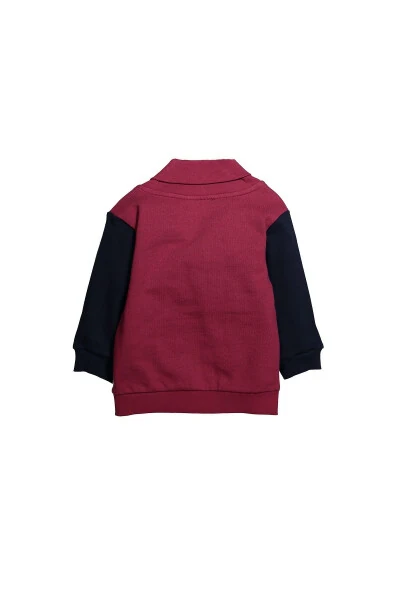 Baby Boy Applique Shawl Collar Cardigan (9 months-4 years) - GENEL MARKALAR (1)