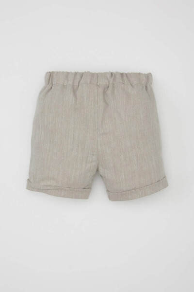 Baby Boy Basic Pocket Shorts Khaki - 4