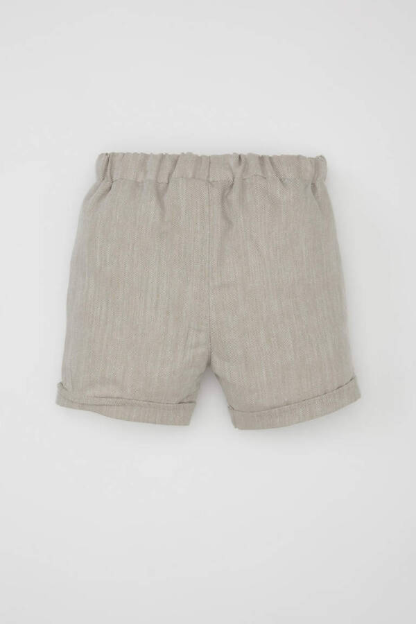 Baby Boy Basic Pocket Shorts Khaki - 4