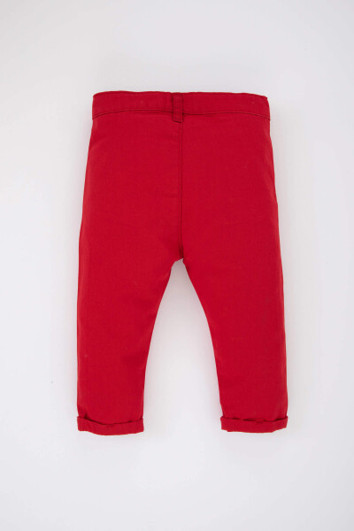 Baby Boy Basic Red Gabardine Trousers Red - 8