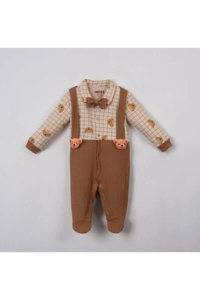 Baby Boy Bear Jumpsuit - EKNKİDS
