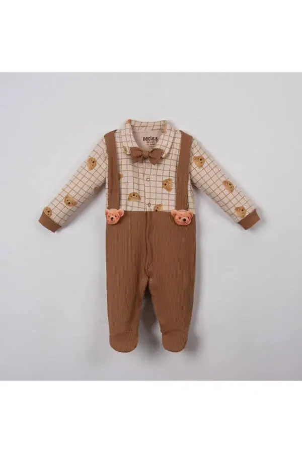 Baby Boy Bear Jumpsuit - 1