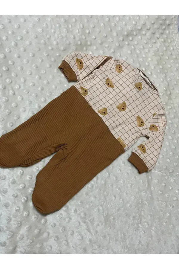 Baby Boy Bear Jumpsuit - 4
