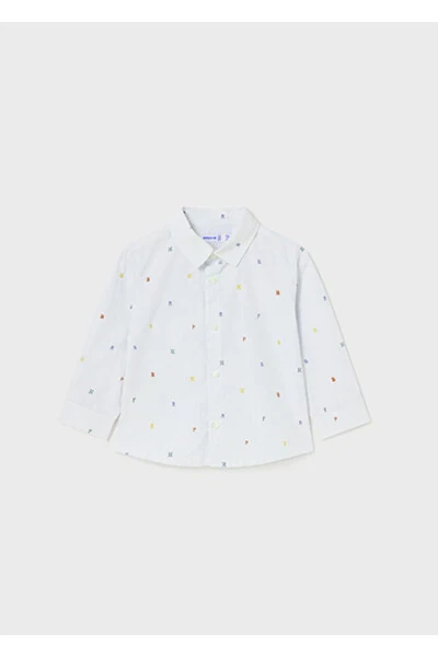 Baby Boy Bear Print Shirt White 2188 - MAYORAL (1)