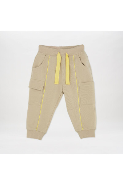 Baby Boy Beige Sweatpants - 9