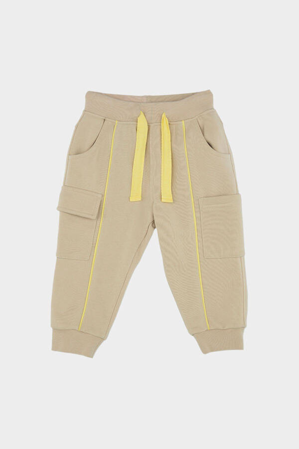 Baby Boy Beige Sweatpants - 1