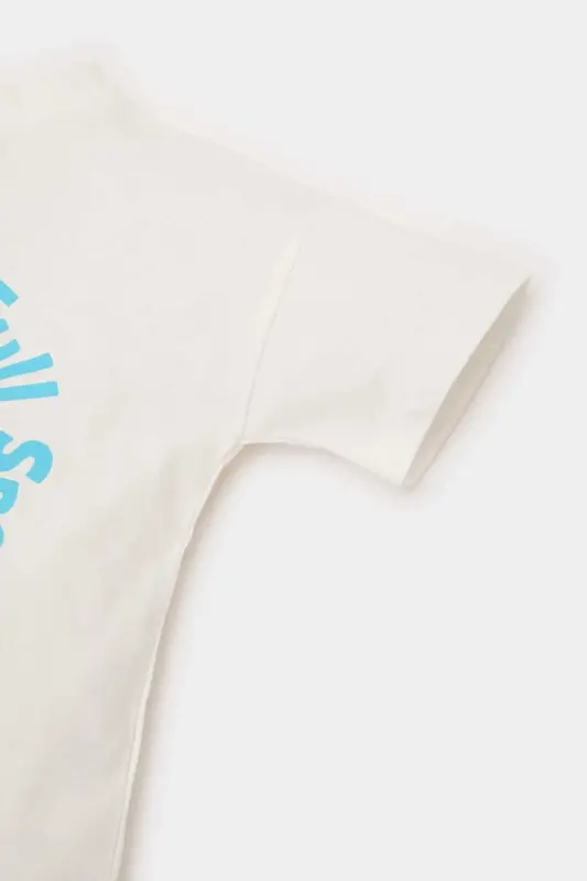 Baby Boy Bicycle Collar Dinosaur Print Short Sleeve - 3