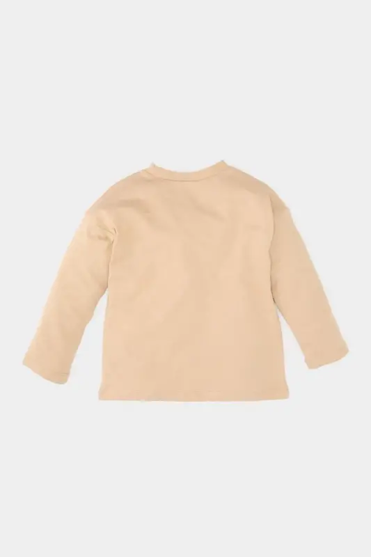 Baby Boy Bicycle Collar Printed Long Sleeve T-Shirt - 4