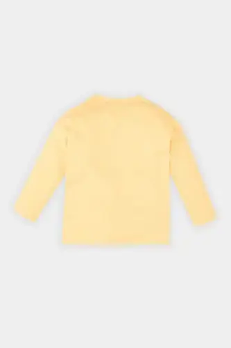 Baby Boy Bicycle Collar Printed Long Sleeve T-Shirt - 4