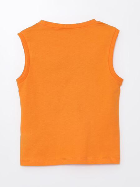 Baby Boy Bicycle Neck Printed Tank Top - 5