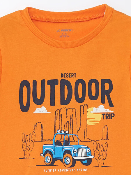 Baby Boy Bicycle Neck Printed Tank Top - 3