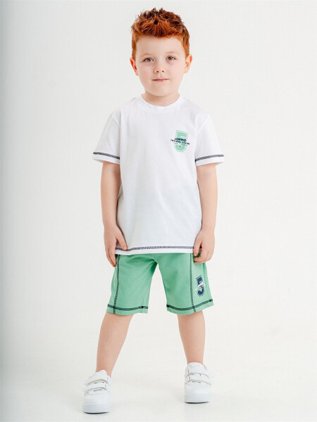 Baby Boy Bicycle Neck T-Shirt and Shorts Set of 2 - 6