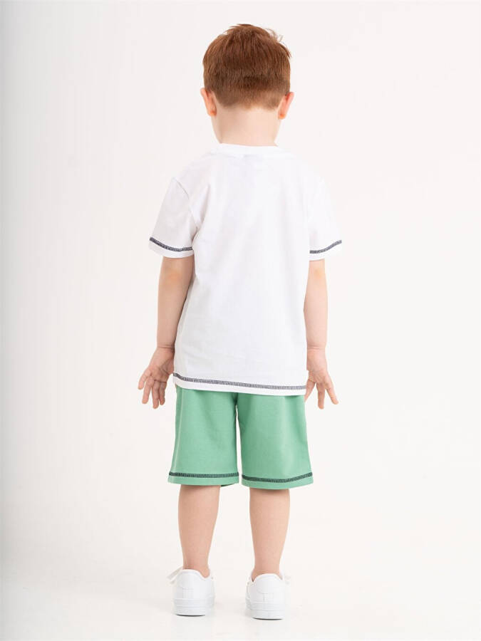 Baby Boy Bicycle Neck T-Shirt and Shorts Set of 2 - 8