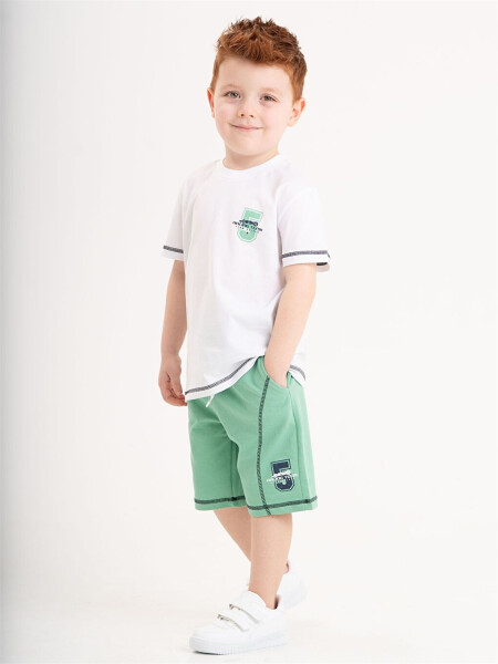 Baby Boy Bicycle Neck T-Shirt and Shorts Set of 2 - 1