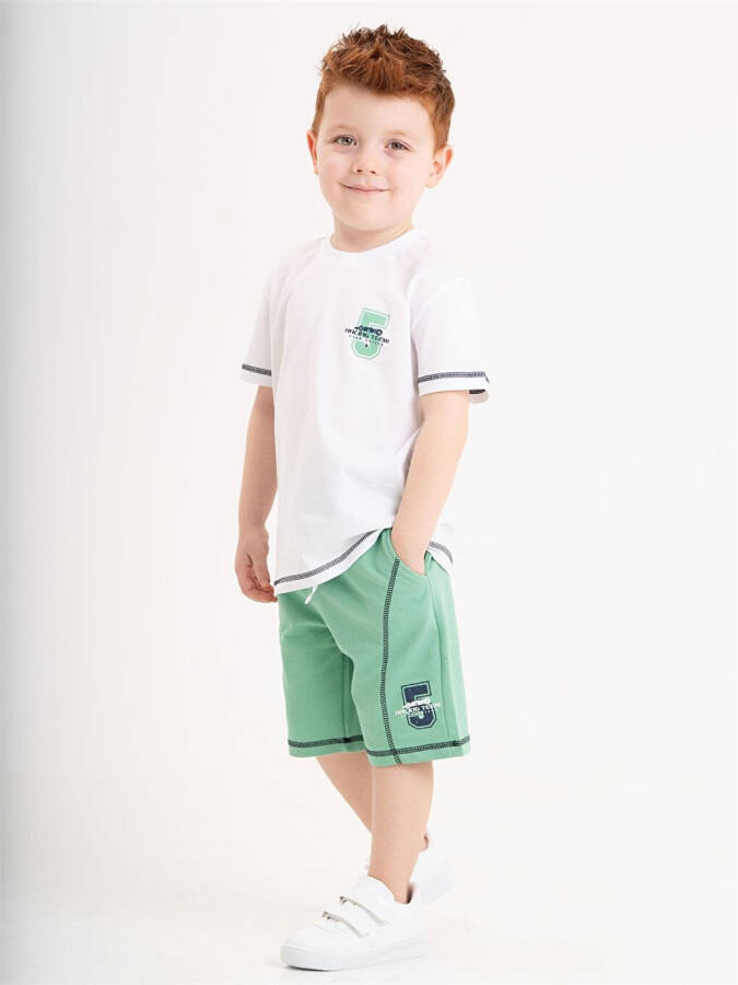 Baby Boy Bicycle Neck T-Shirt and Shorts Set of 2 - 1