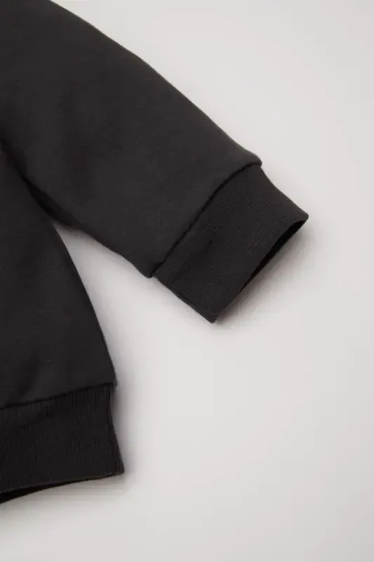 Baby Boy Bike Neck Fleece Sweatshirt - 3