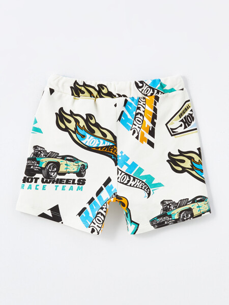 Baby Boy Bike Neck Hot Wheels Printed T-shirt and Shorts 2 Piece Set - 10