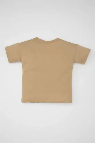 Baby Boy Bike Neck Printed Short Sleeve T-Shirt C3995A524SM - 4