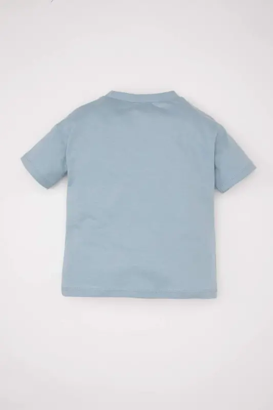 Baby Boy Bike Neck Printed Short Sleeve T-Shirt C9371A524SM - 4