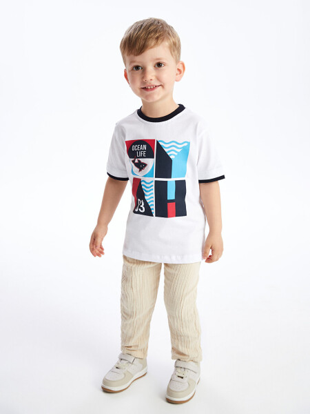 Baby Boy Bike Neck Printed T-Shirt - 7