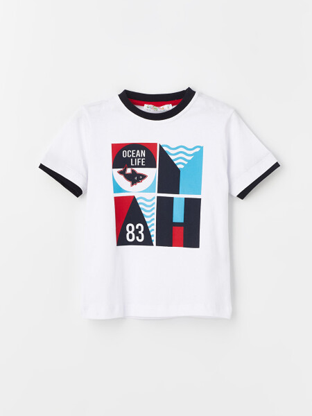 Baby Boy Bike Neck Printed T-Shirt - 8