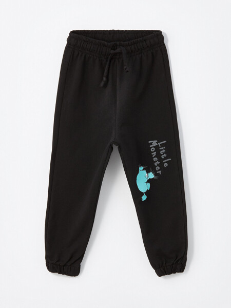 Baby Boy Bike Neck Printed T-Shirt and Sweatpants 2-Piece Set - 12