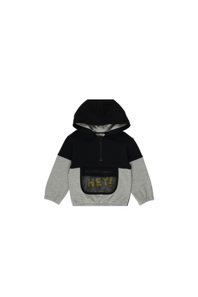 Baby Boy Black Hoodie - 4