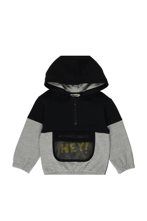 Baby Boy Black Hoodie - 1