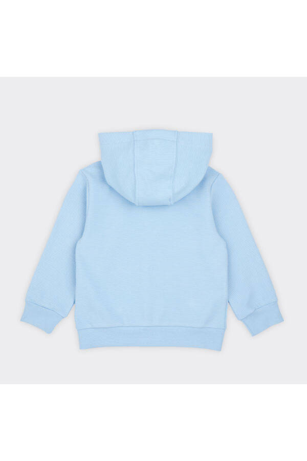 Baby boy blue hooded sweatshirt - 8