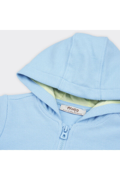 Baby boy blue hooded sweatshirt - 9