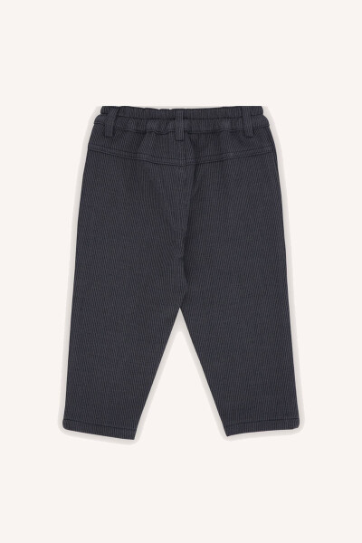Baby Boy Buttoned Navy Blue Trousers - PANÇO (1)
