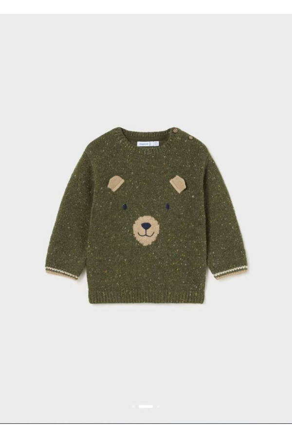 Baby Boy Cardigan Khaki Green 2314 - 3